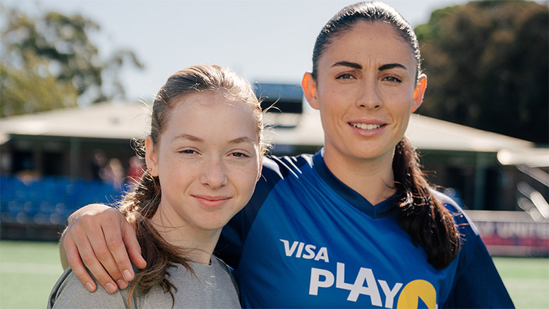 Visa tackles trend of girls dropping out of sport